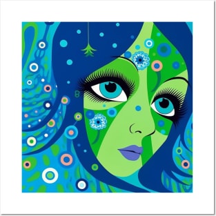 Blue-Eyed Green Girl Posters and Art